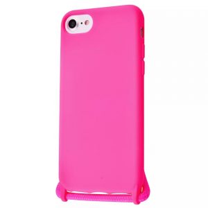 Защитный чехол WAVE Lanyard Case со шнурком для Iphone 7 / 8 / SE (2020) – Bright pink