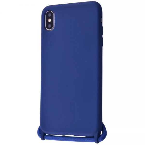 Чохол зі шнурком WAVE Lanyard Case для Iphone XS Max Blue cobalt