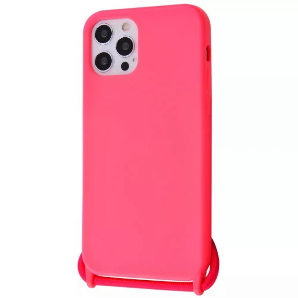 Чохол зі шнурком WAVE Lanyard Case для Iphone 12 Pro Max Bright pink