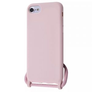 Защитный чехол WAVE Lanyard Case со шнурком для Iphone 7 / 8 / SE (2020) – Pink sand