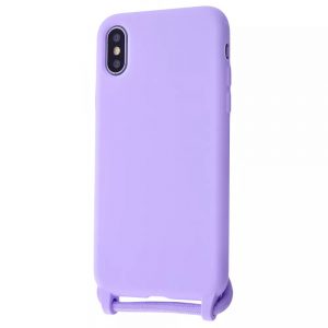 Защитный чехол WAVE Lanyard Case со шнурком для Iphone XS Max – Light purple