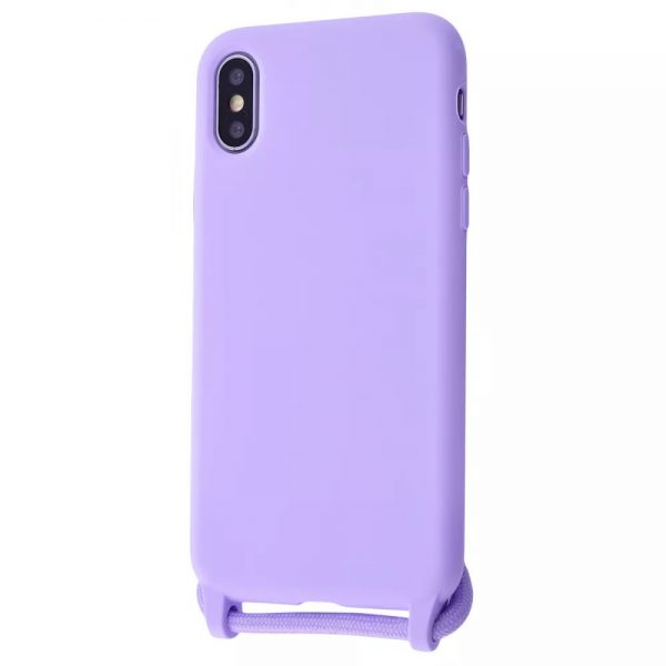 Чохол зі шнурком WAVE Lanyard Case для Iphone X / XS Light purple