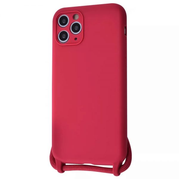 Чохол зі шнурком WAVE Lanyard Case для Iphone 11 Pro Max Rose red