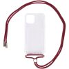 Чохол Crossbody Transparent зі шнурком для Iphone 11 Pro Max Червоно-Коричневий