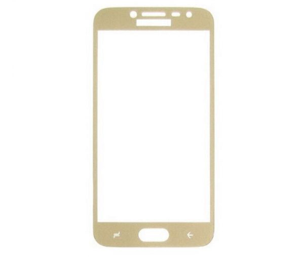 Защитное стекло 2.5D (3D) Full Cover на весь экран для Samsung Galaxy J2 / J2 Pro 2018 (J250) — Gold