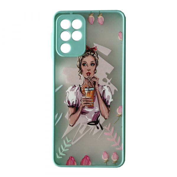 Чехол Gingle Print Case для Samsung Galaxy A22 / M32 / M22 – Girl turquoise