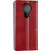 Кожаный чехол-книжка Leather Gelius New для Nokia 3.4 – Red 105443