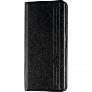 Кожаный чехол-книжка Leather Gelius New для Samsung Galaxy A03s (A037) – Black