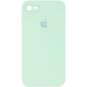 Защитный чехол Silicone Cover 360 Square Full для Iphone 7 / 8 / SE (2020) – Бирюзовый / Light Turquoise