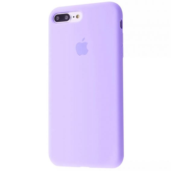 Оригинальный чехол Silicone Case 360 с микрофиброй для Iphone 7 Plus / 8 Plus – Light purple