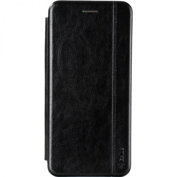 Кожаный чехол-книжка Leather Gelius для Nokia 5.4 – Black