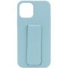 Чохол Silicone Hand Holder для Iphone 12 Pro Max Бірюзовий / Ice Blue