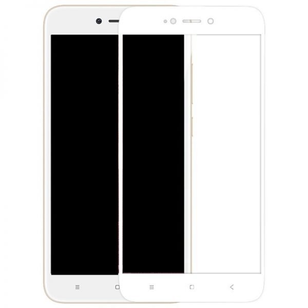 Защитное стекло 5D Full Glue Cover Glass на весь экран для Xiaomi Redmi 5a / Redmi Go – White