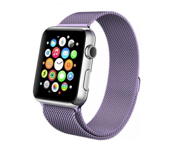 Ремешек Миланская петля Milanese Loop для Apple Watch 38 mm / 40 mm / SE 40 mm / 41 mm – Light purple