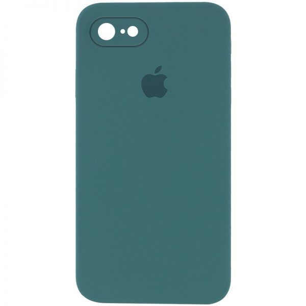 Чохол Silicone Case Square для Iphone 7 / 8 / SE 2020 Зелений / Pine green