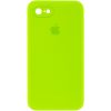 Чохол Silicone Case Square для Iphone 7 / 8 / SE 2020 Салатовий / Neon green