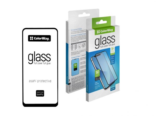 Защитное стекло 3D (5D) CoWay Full Glue Cover Glass для Xiaomi Redmi Note 10 / 10s / Poco M5s / Note 11 / 11s / 12s – Black