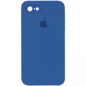 Защитный чехол Silicone Cover 360 Square Full для Iphone 7 / 8 / SE (2020) – Синий / Navy blue