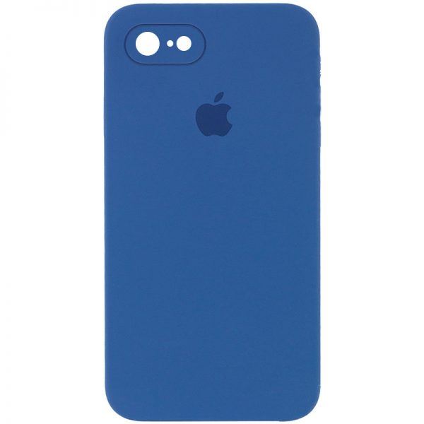 Чохол Silicone Case Square для Iphone 7 / 8 / SE 2020 Синій / Navy blue