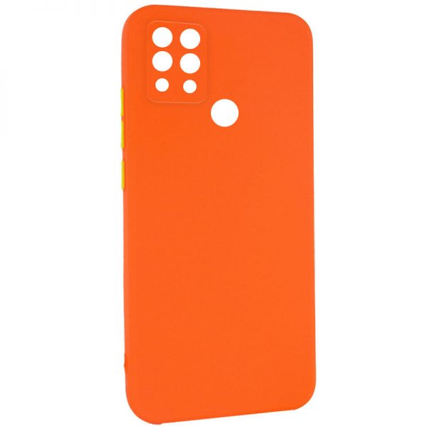 Чехол TPU Square Full Camera для Tecno Pova (LD7) – Оранжевый