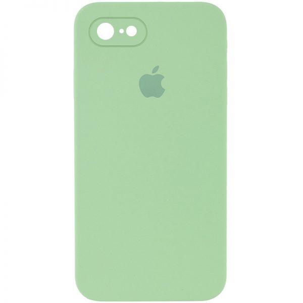 Чохол Silicone Case Square для Iphone 7 / 8 / SE 2020 М’ятний / Mint