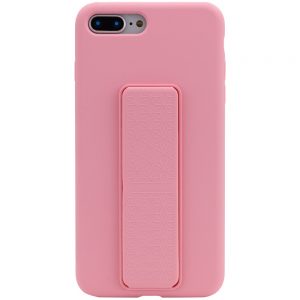 Чехол Silicone Case Hand Holder с микрофиброй для Iphone 7 Plus / 8 Plus – Розовый / Pink