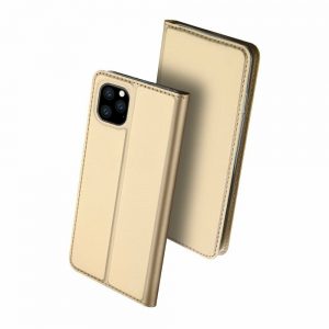 Чехол-книжка Dux Ducis с карманом для Iphone 11 Pro Max — Золотой