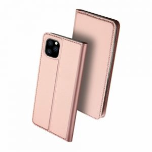 Чехол-книжка Dux Ducis с карманом для Iphone 11 Pro — Rose Gold
