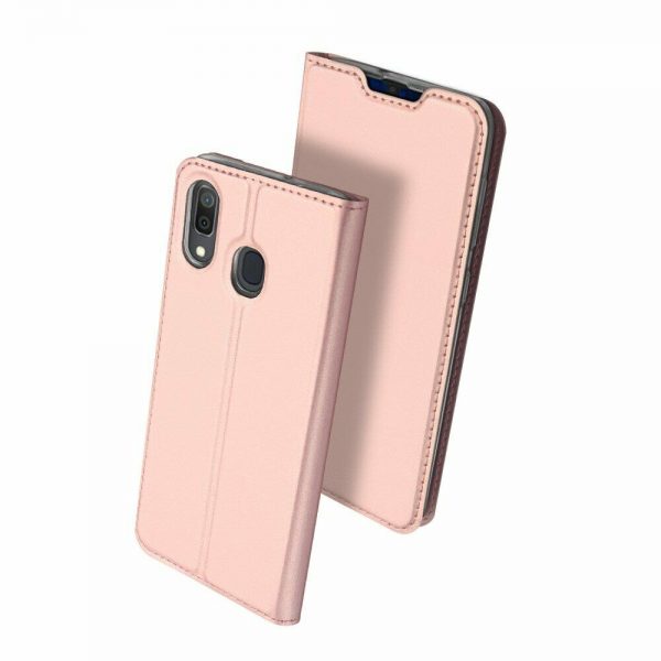 Чехол-книжка Dux Ducis с карманом для Samsung Galaxy A20 / A30  — Rose Gold