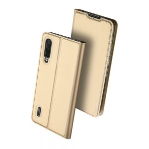 Чехол-книжка Dux Ducis с карманом для Xiaomi Mi 9 Lite / Mi CC9 — Золотой