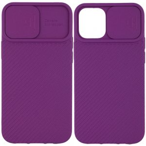 Чехол Camshield Square TPU со шторкой для камеры для Iphone 11 Pro – Фиолетовый