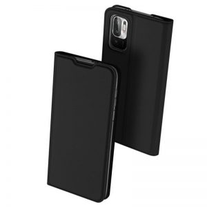 Чехол-книжка Dux Ducis с карманом для Xiaomi Redmi Note 10 5G / Poco M3 Pro – Черный