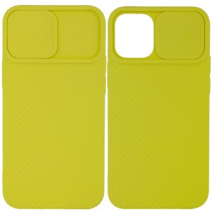 Чехол Camshield Square TPU со шторкой для камеры для Iphone 12 Pro / 12 – Желтый