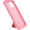 Чохол Silicone Hand Holder для Iphone 12 / 12 Pro Рожевий / Pink 104530