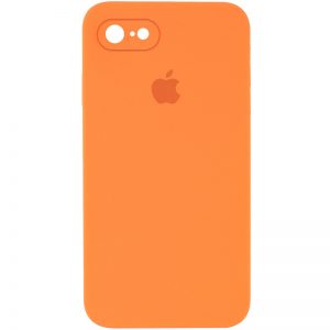 Защитный чехол Silicone Cover 360 Square Full для Iphone 7 / 8 / SE (2020) – Оранжевый / Papaya