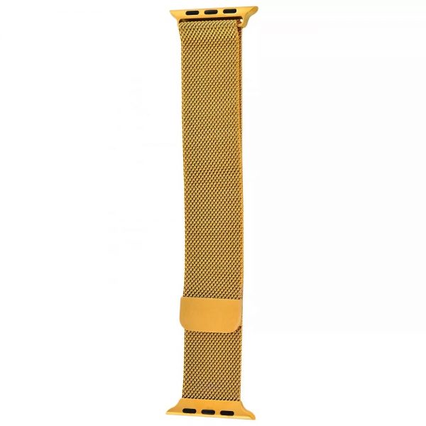 Ремешек Миланская петля Milanese Loop для Apple Watch 38 mm / 40 mm / SE 40 mm / 41 mm – Gold