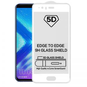 Защитное стекло 5D Full Glue Cover Glass на весь экран для Huawei P10 – White
