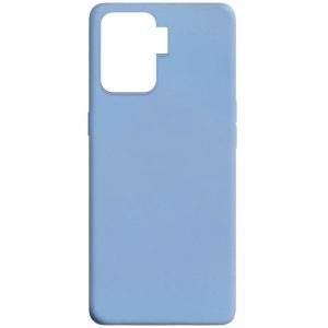 Матовый силиконовый TPU чехол для Oppo Reno 5 Lite – Голубой / Lilac Blue