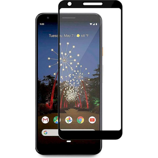 Защитное стекло 2.5D (3D) Full Cover на весь экран для Google Pixel 3a XL – Black