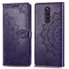Кожаный чехол-книжка Art Case с визитницей для Sony Xperia 1 – Фиолетовый 105744