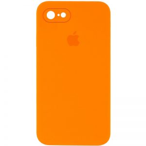 Защитный чехол Silicone Cover 360 Square Full для Iphone 7 / 8 / SE (2020) – Оранжевый / Bright Orange