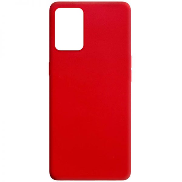 Матовый силиконовый TPU чехол для Oppo A74 – Красный