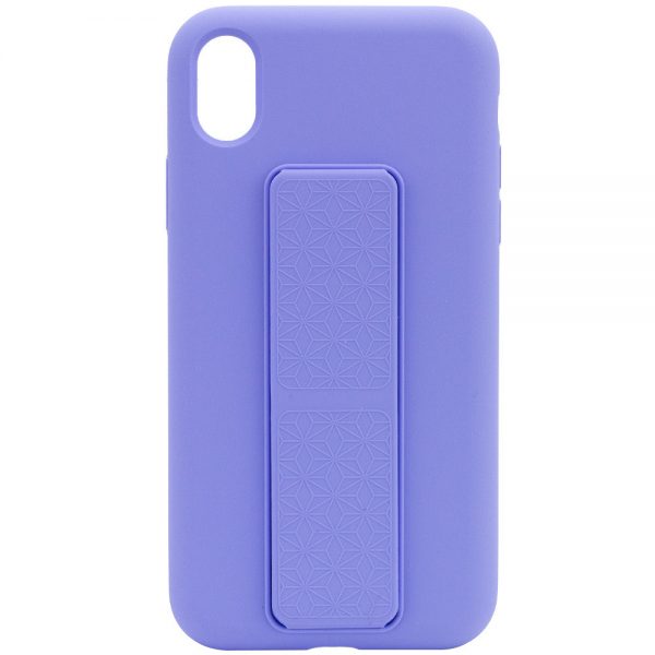 Чохол Silicone Hand Holder для Iphone XR Бузковий / Dasheen