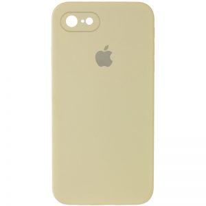 Защитный чехол Silicone Cover 360 Square Full для Iphone 7 / 8 / SE (2020) – Желтый / Mellow Yellow
