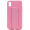 Чохол Silicone Hand Holder для Iphone XR Рожевий / Pink