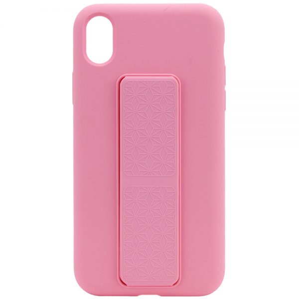 Чохол Silicone Hand Holder для Iphone XR Рожевий / Pink