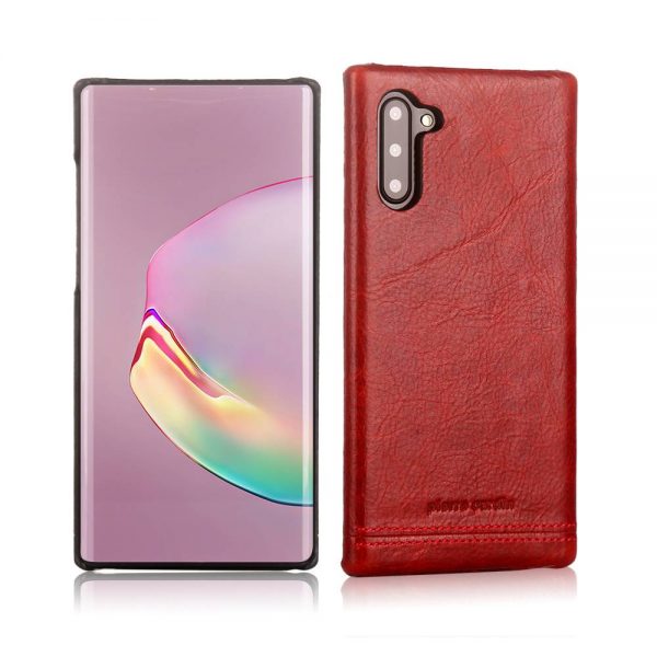 Чехол с натуральной кожи Pierre Cardin для Samsung Galaxy Note 10 (N970) – Красный