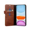 Чохол-книжка з натуральної шкіри Pierre CarDin для Iphone 11 Pro Max Темно-коричневий 103055