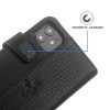 Чохол-книжка з натуральної шкіри Pierre CarDin для Iphone 11 Чорний 103064