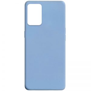 Матовый силиконовый TPU чехол для Oppo A74 – Голубой / Lilac Blue